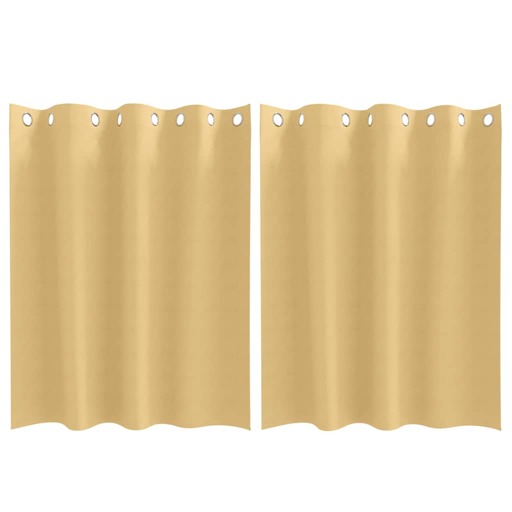 Blackout Curtains with Curtains Beige Polyester