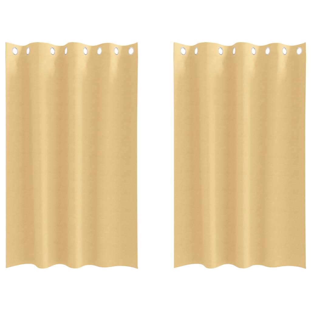 Blackout Curtains with Curtains Beige Polyester