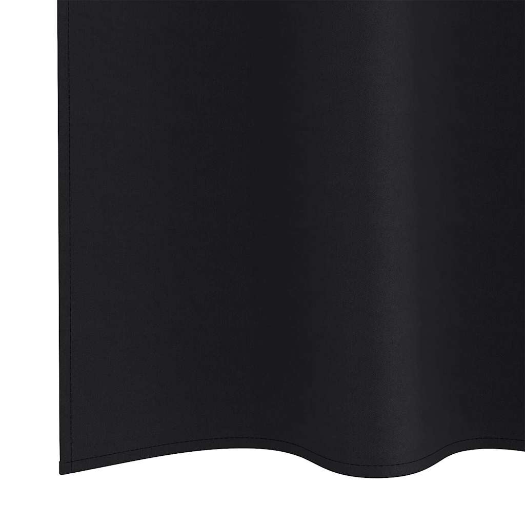 Blackout Curtains with Curtains Black Polyester