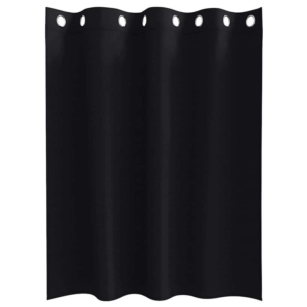 Blackout Curtains with Curtains Black Polyester