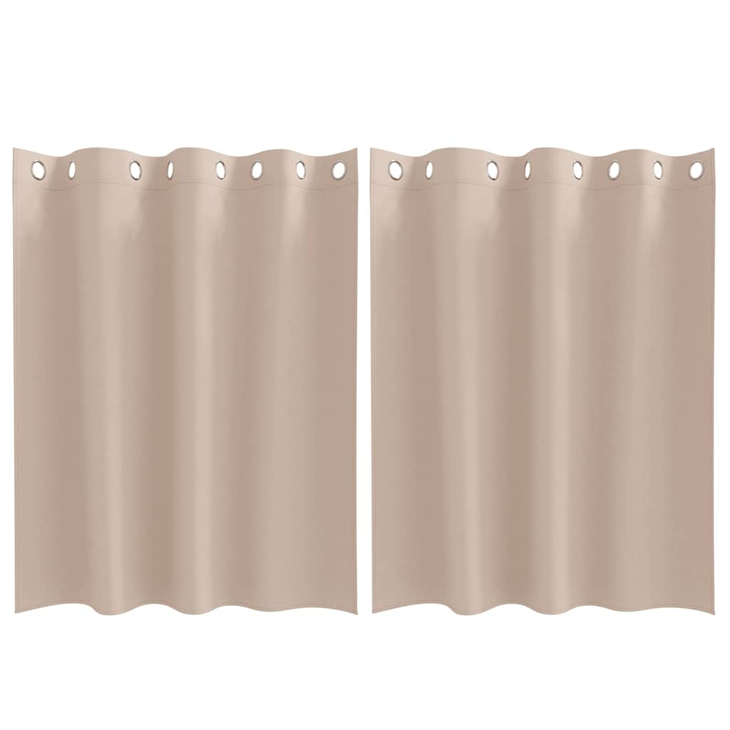 Blackout Curtains with Curtains Taupe Polyester