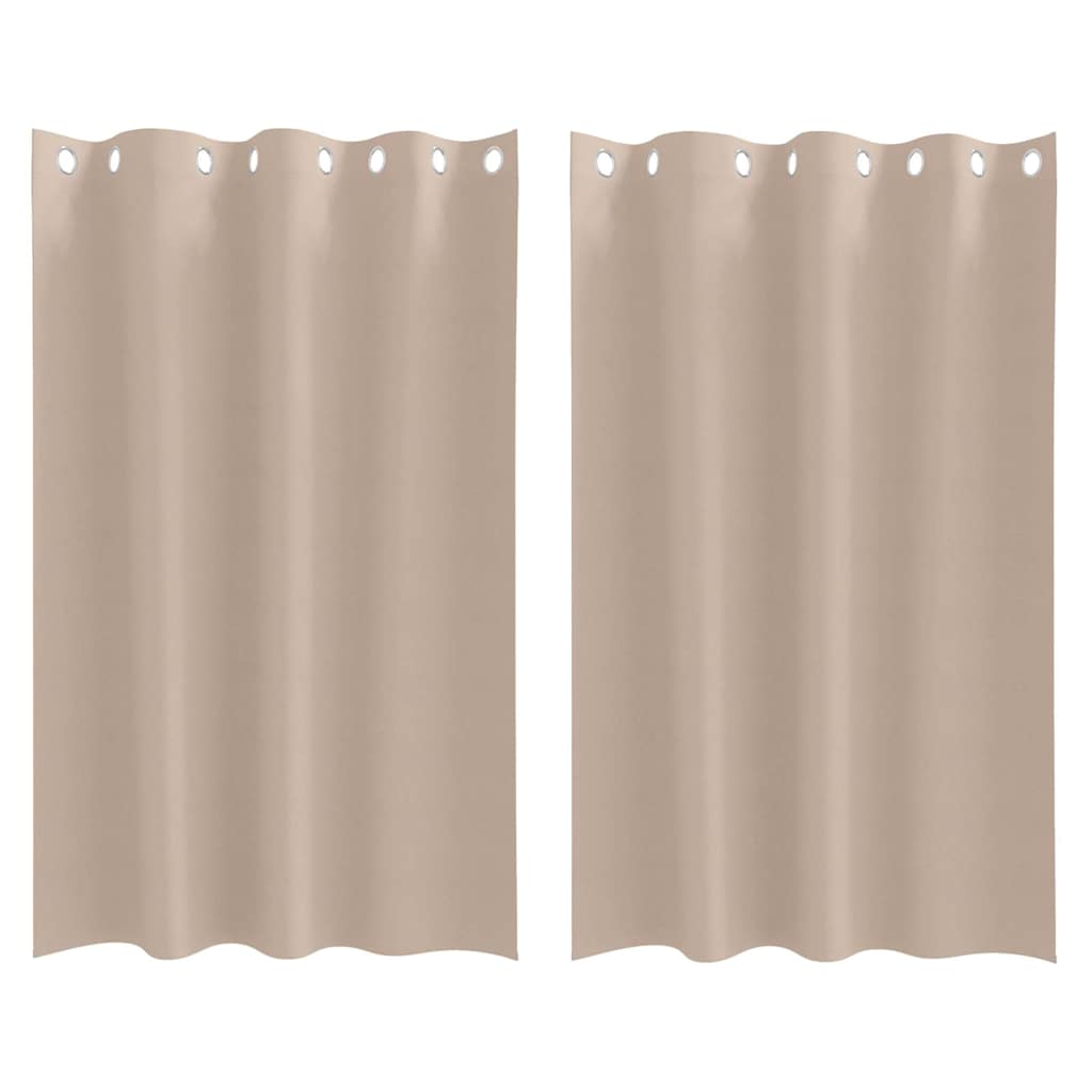 Blackout Curtains with Curtains Taupe Polyester