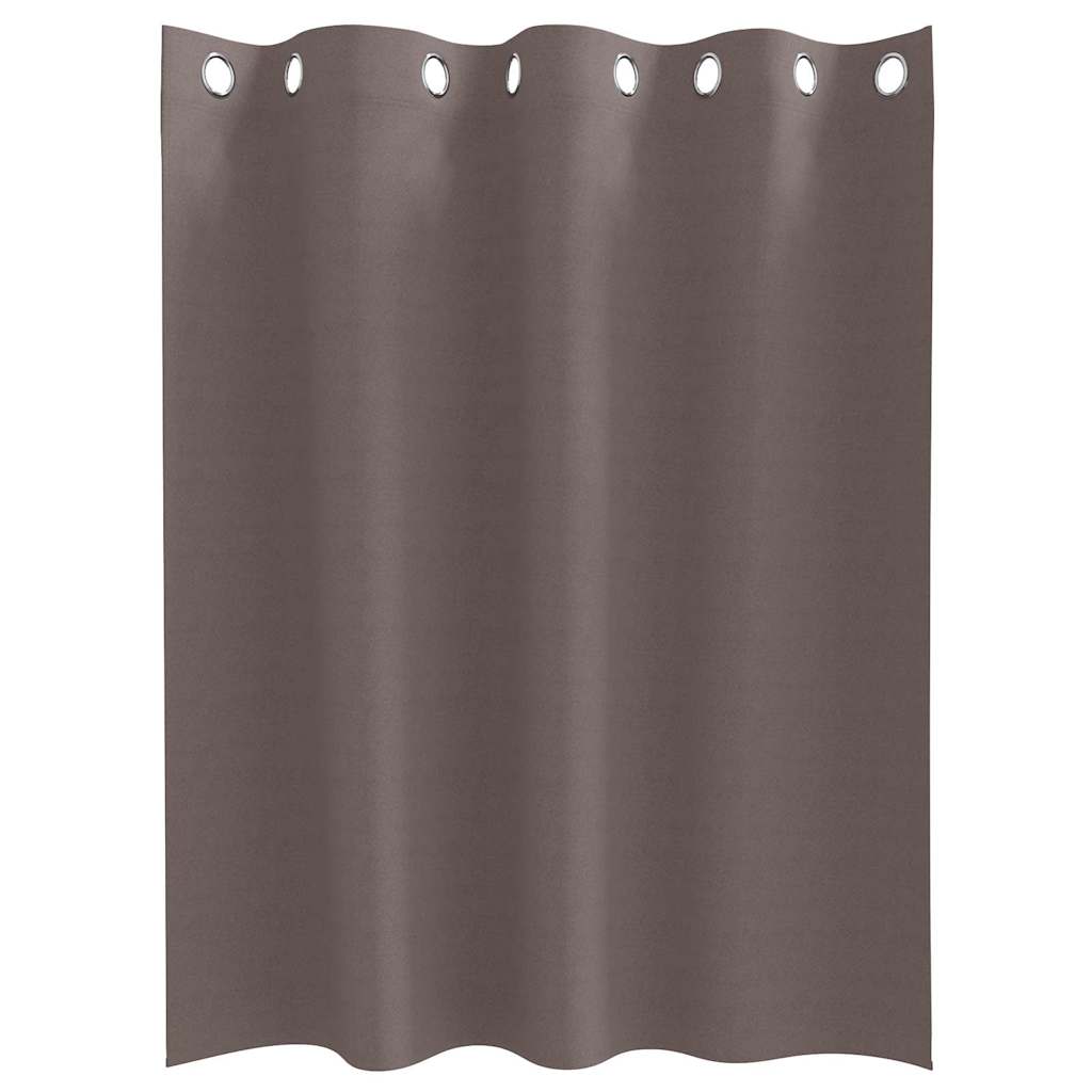 Blackout Curtains with Curtains Dark Brown Polyester