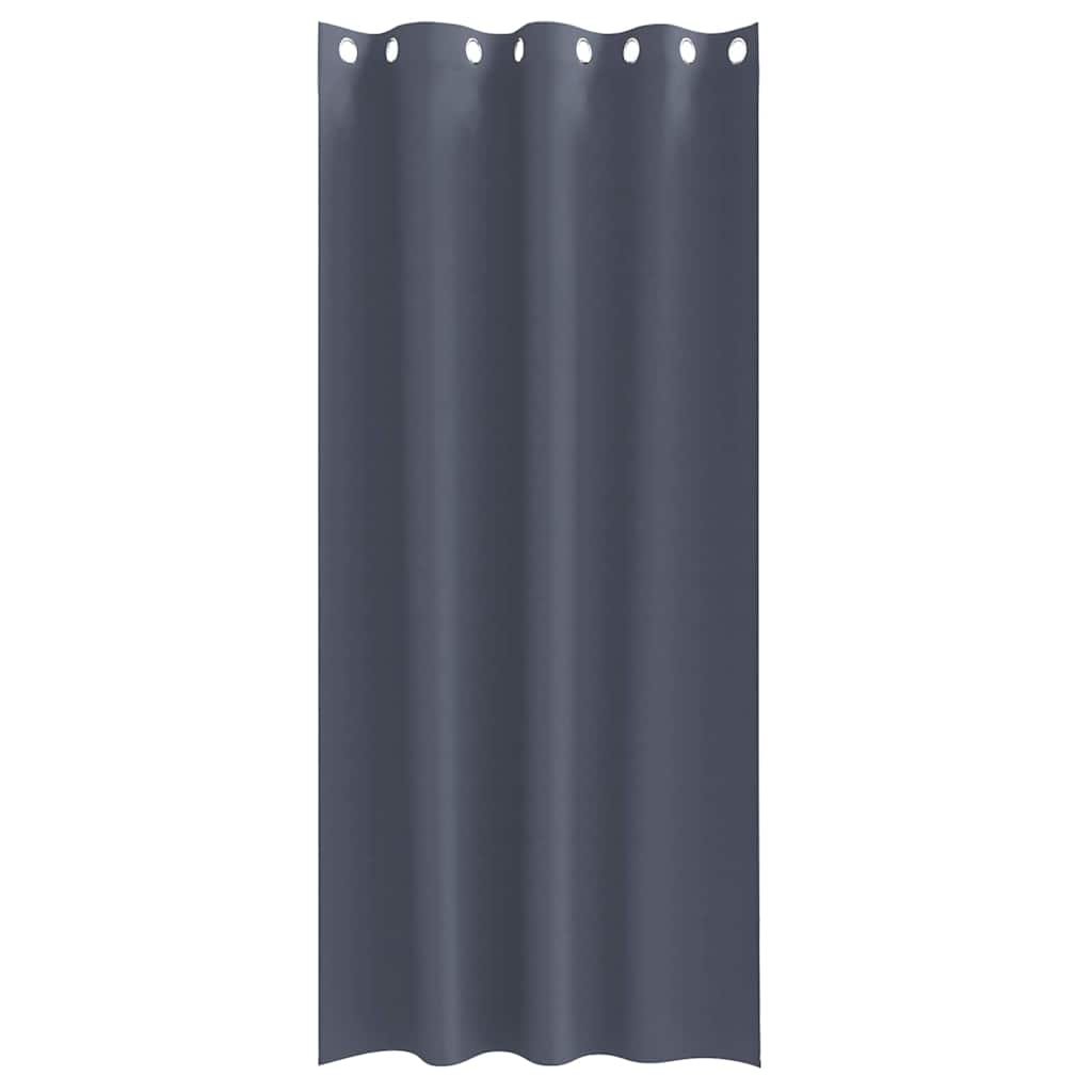 Blackout Curtains with Curtains Anthracite Polyester