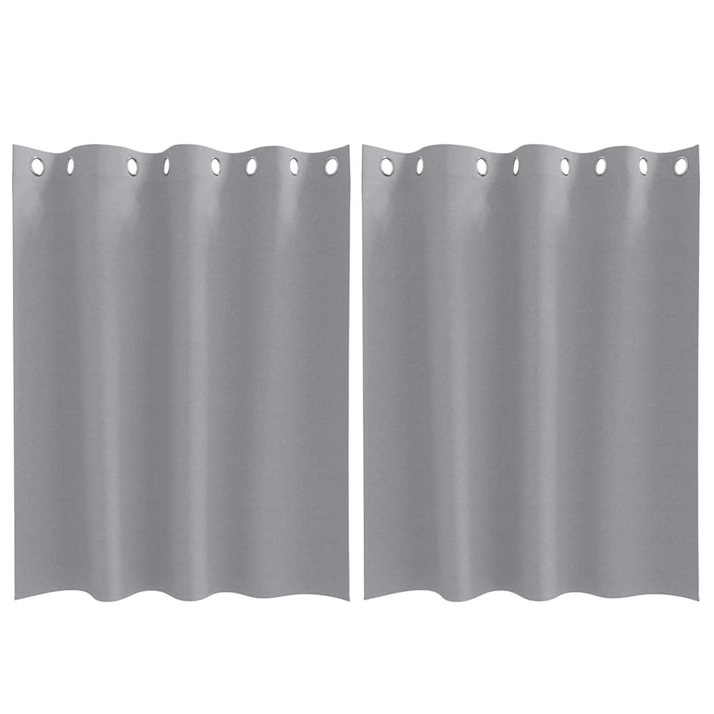 Blackout Curtains with Curtains Light Grey Polyester