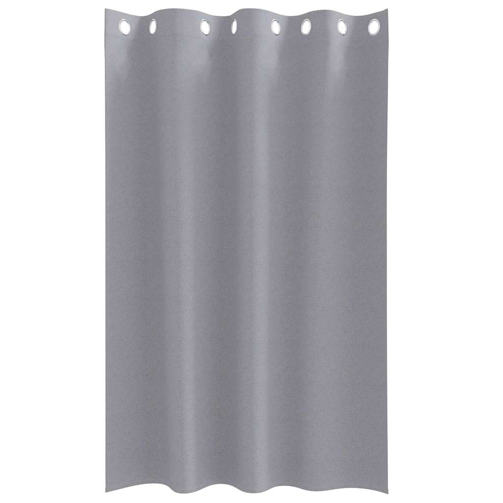 Blackout Curtains with Curtains Light Grey Polyester