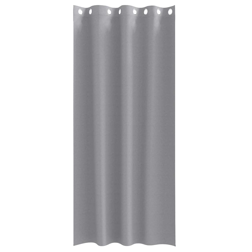 Blackout Curtains with Curtains Light Grey Polyester