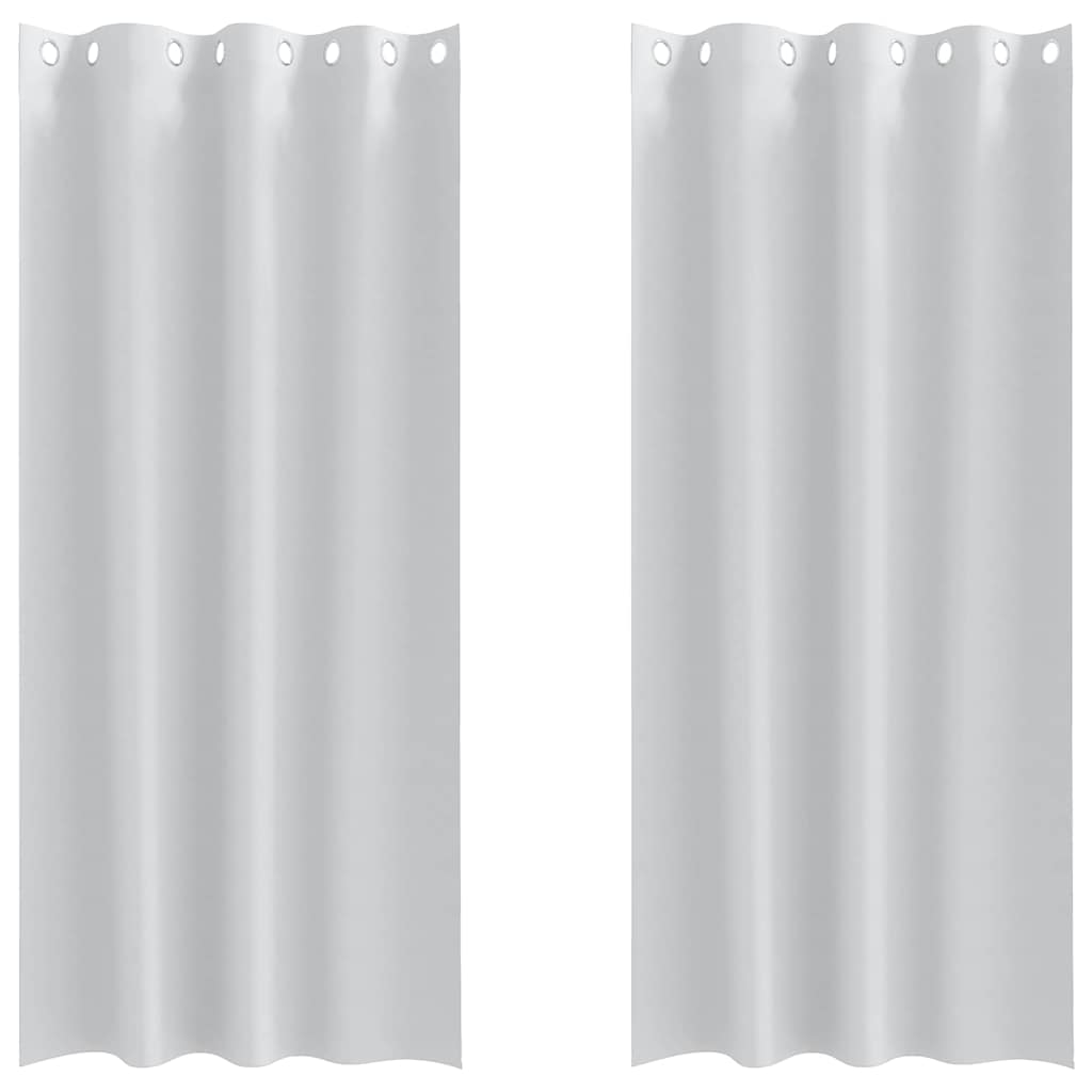 Blackout Curtains with Curtains Pale Grey Polyester