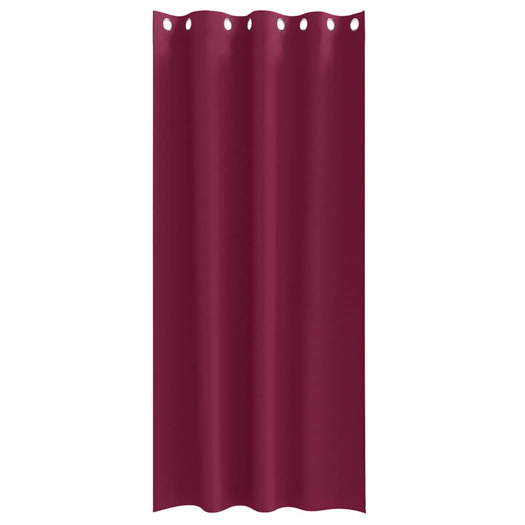 Blackout Curtains with Curtains Wine Red Polyester