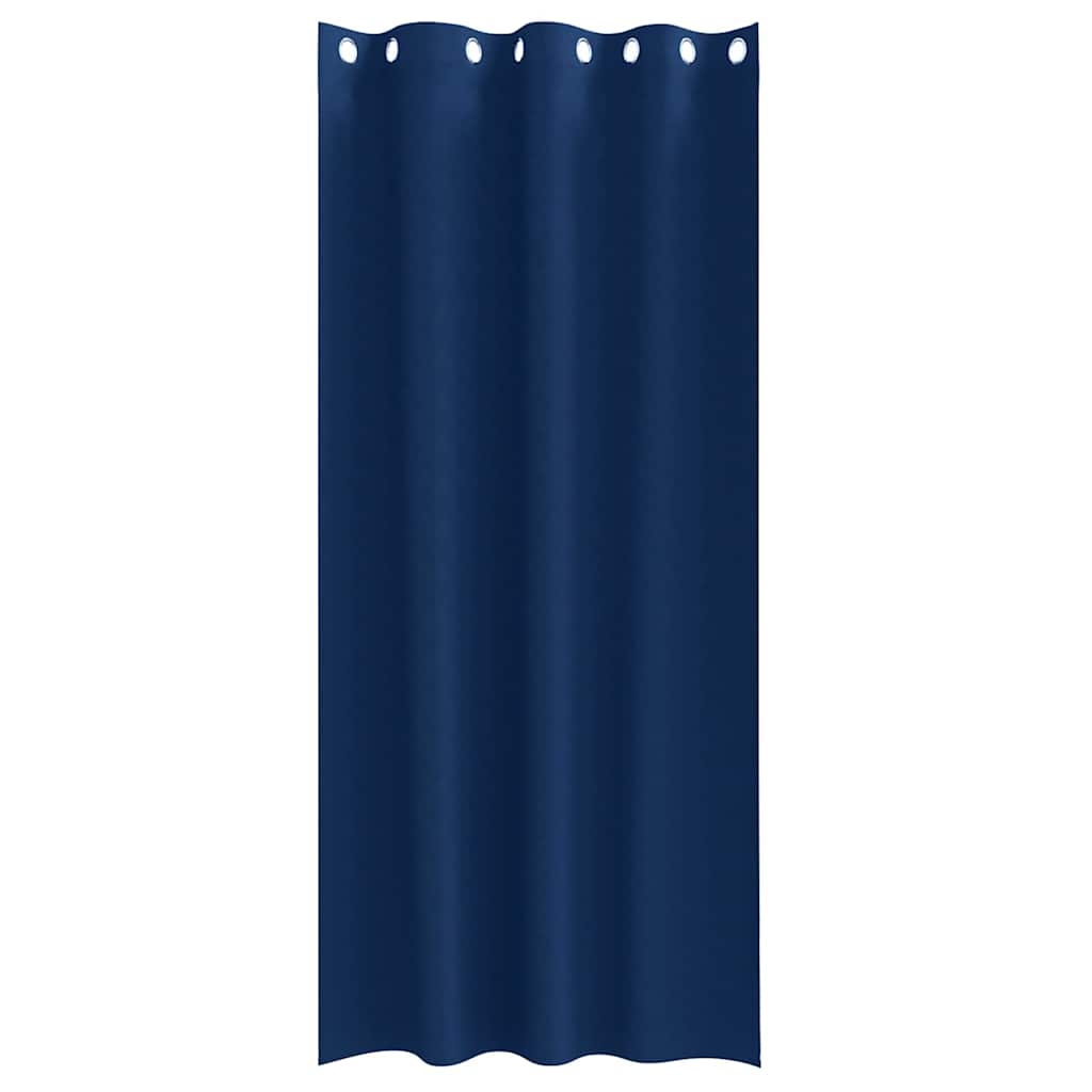 Blackout Curtains with Curtains Dark Blue Polyester