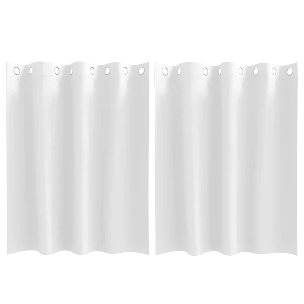 Blackout Curtains with Curtains Pure White Polyester