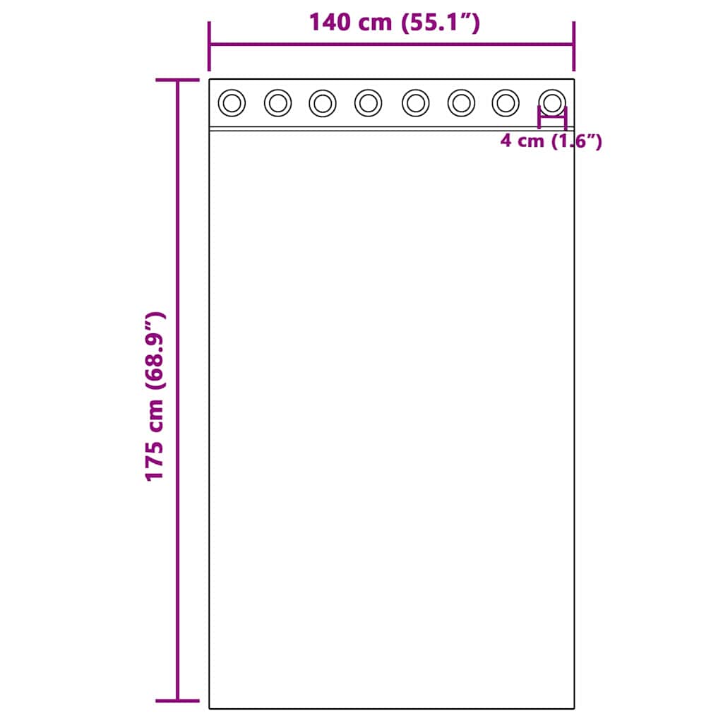 Blackout Curtains with Curtains Pure White Polyester