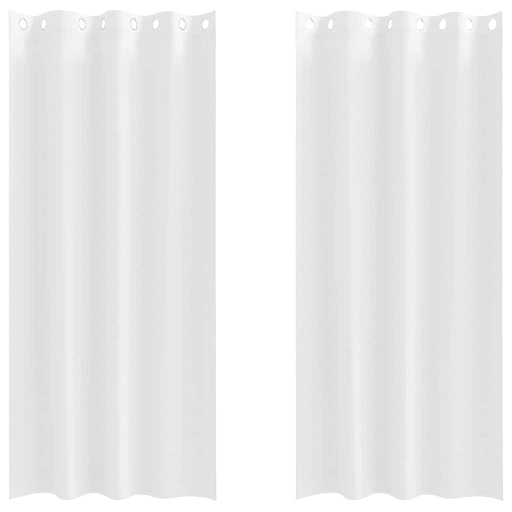 Blackout Curtains with Curtains Pure White Polyester