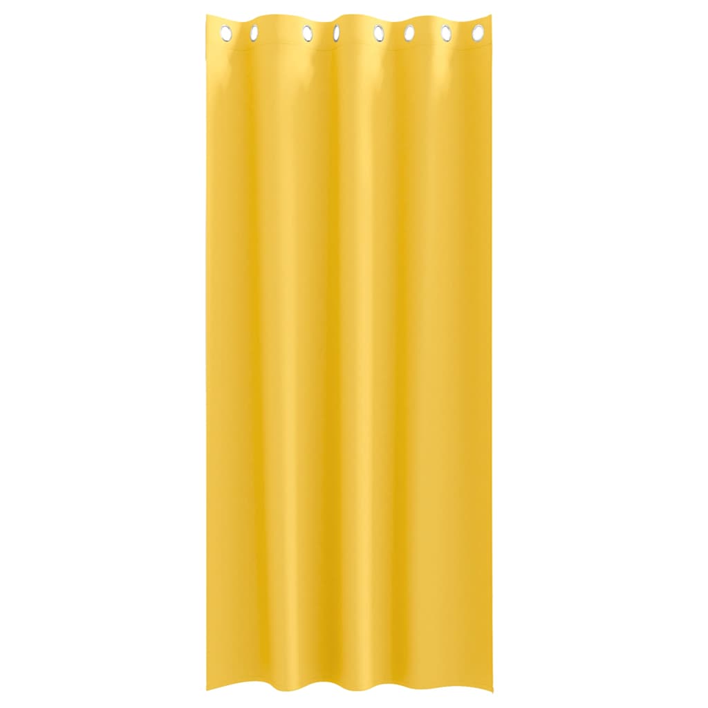 Blackout Curtains with Curtains Mustard Yellow Polyester