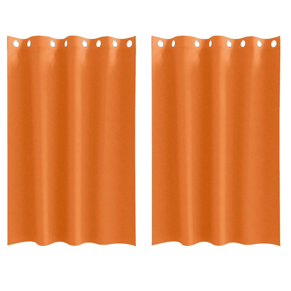 Blackout Curtains with Curtains Bright Orange Polyester