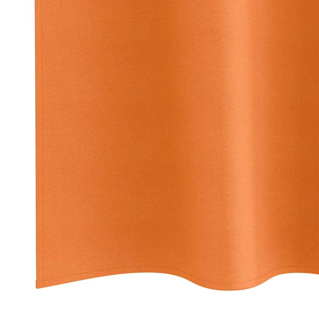 Blackout Curtains with Curtains Bright Orange Polyester