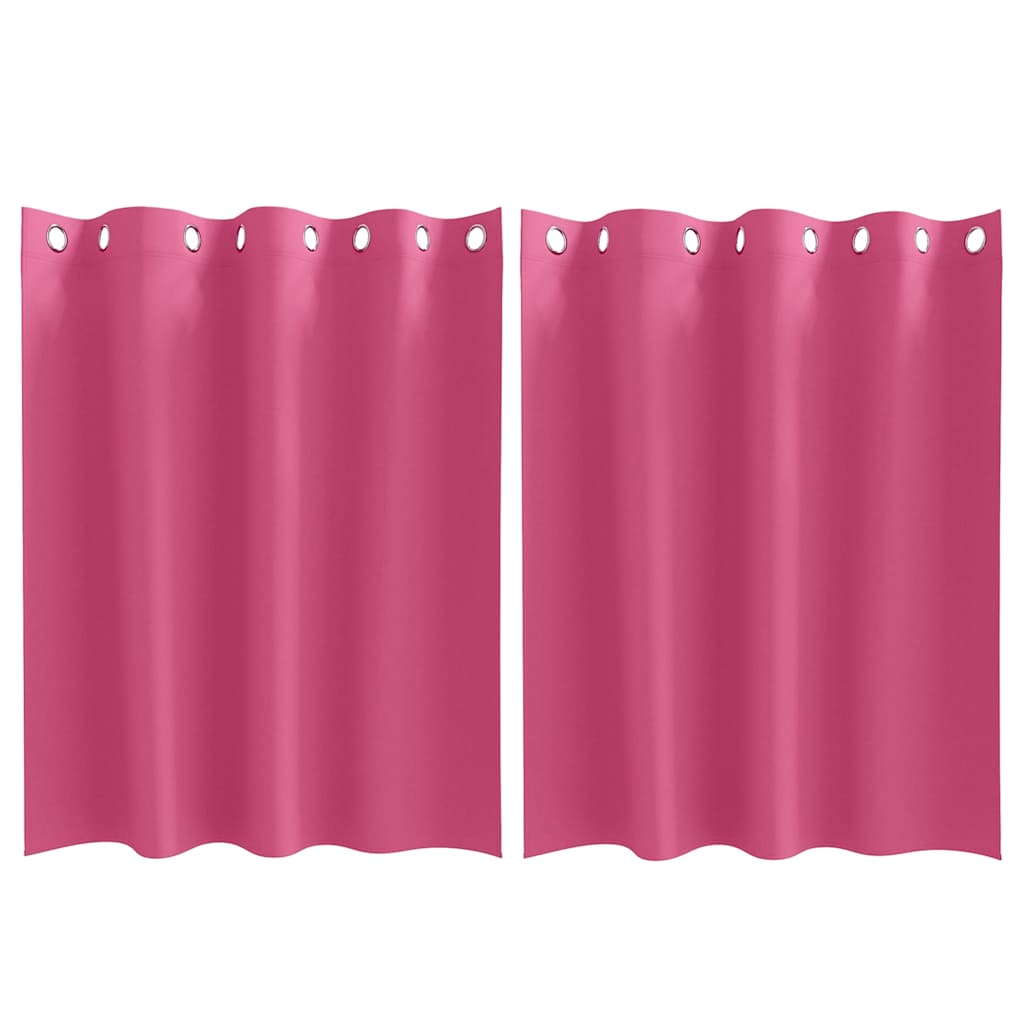 Blackout Curtains with Curtains Bright Pink Polyester