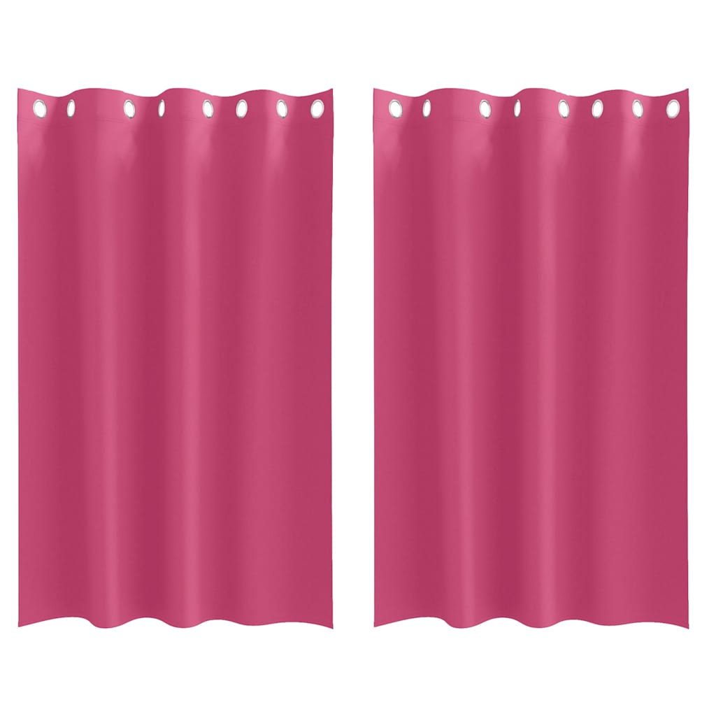 Blackout Curtains with Curtains Bright Pink Polyester