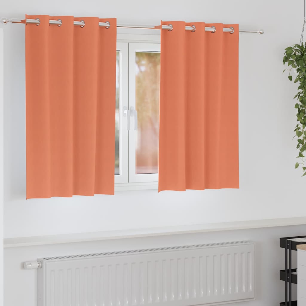 Blackout Curtains with Curtains Terracotta Polyester