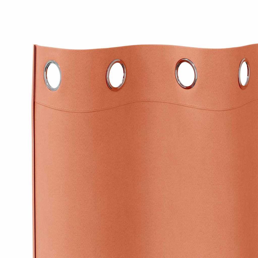 Blackout Curtains with Curtains Terracotta Polyester
