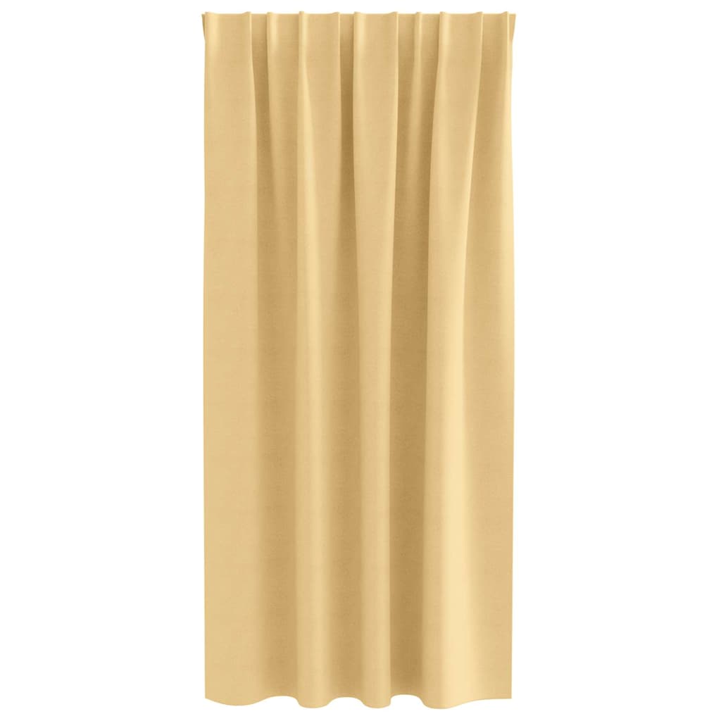 Blackout Curtains with Curtains Beige Polyester