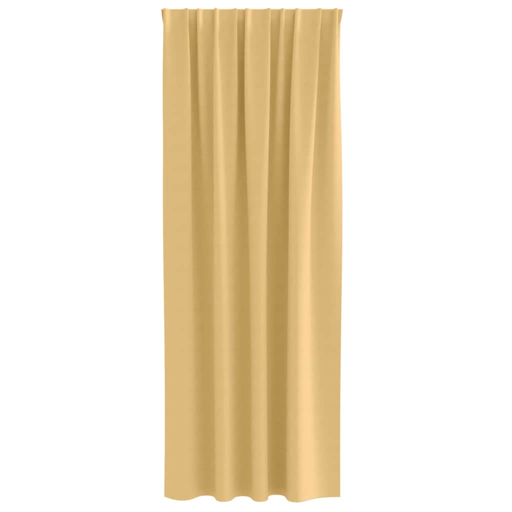 Blackout Curtains with Curtains Beige Polyester