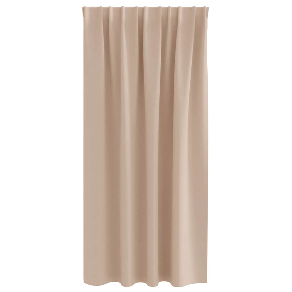 Blackout Curtains with Curtains Taupe Polyester