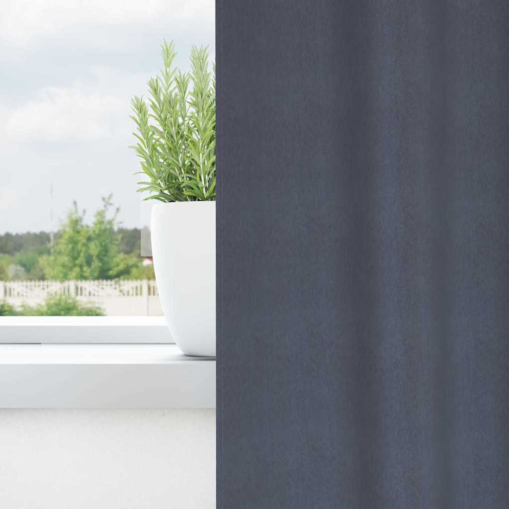 Blackout Curtains with Curtains Anthracite Polyester