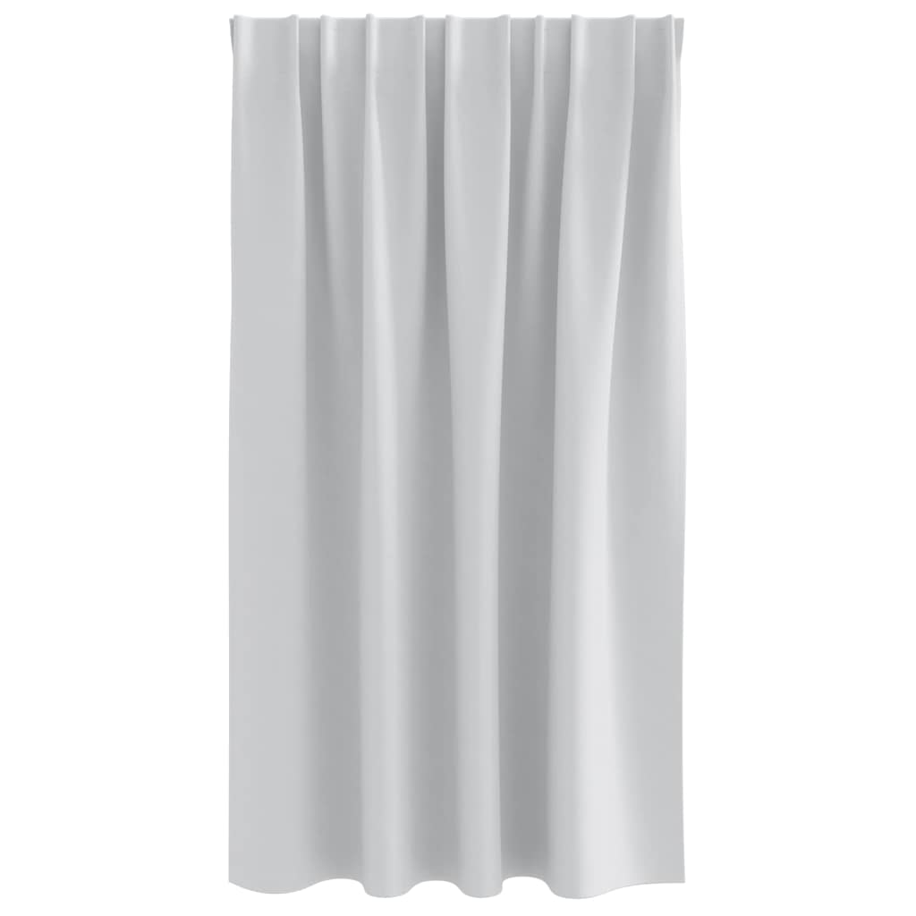 Blackout Curtains with Curtains Pale Grey Polyester
