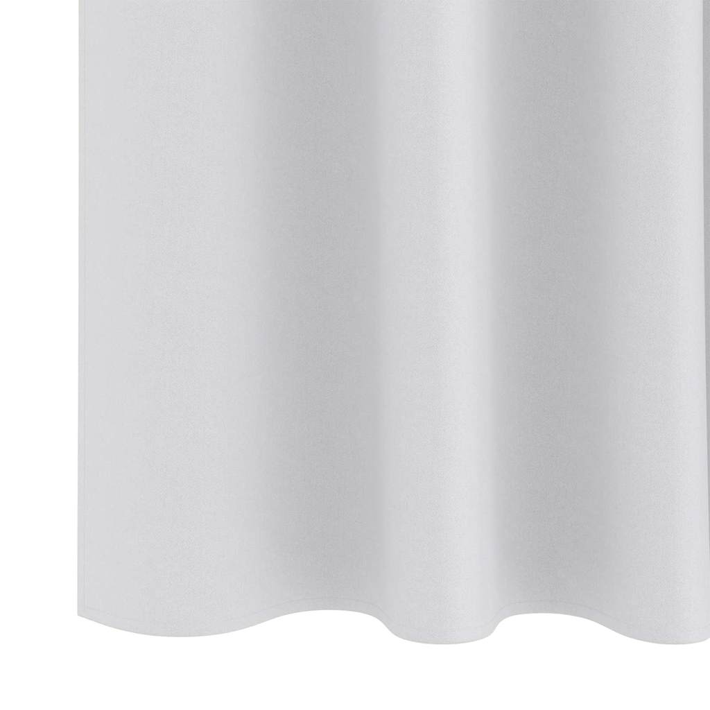 Blackout Curtains with Curtains Light Grey Polyester