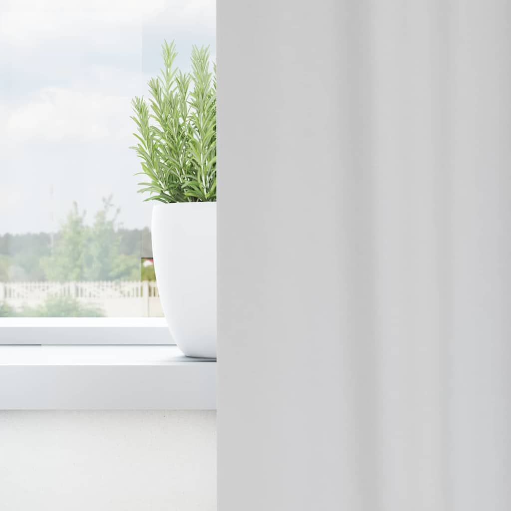Blackout Curtains with Curtains Light Grey Polyester