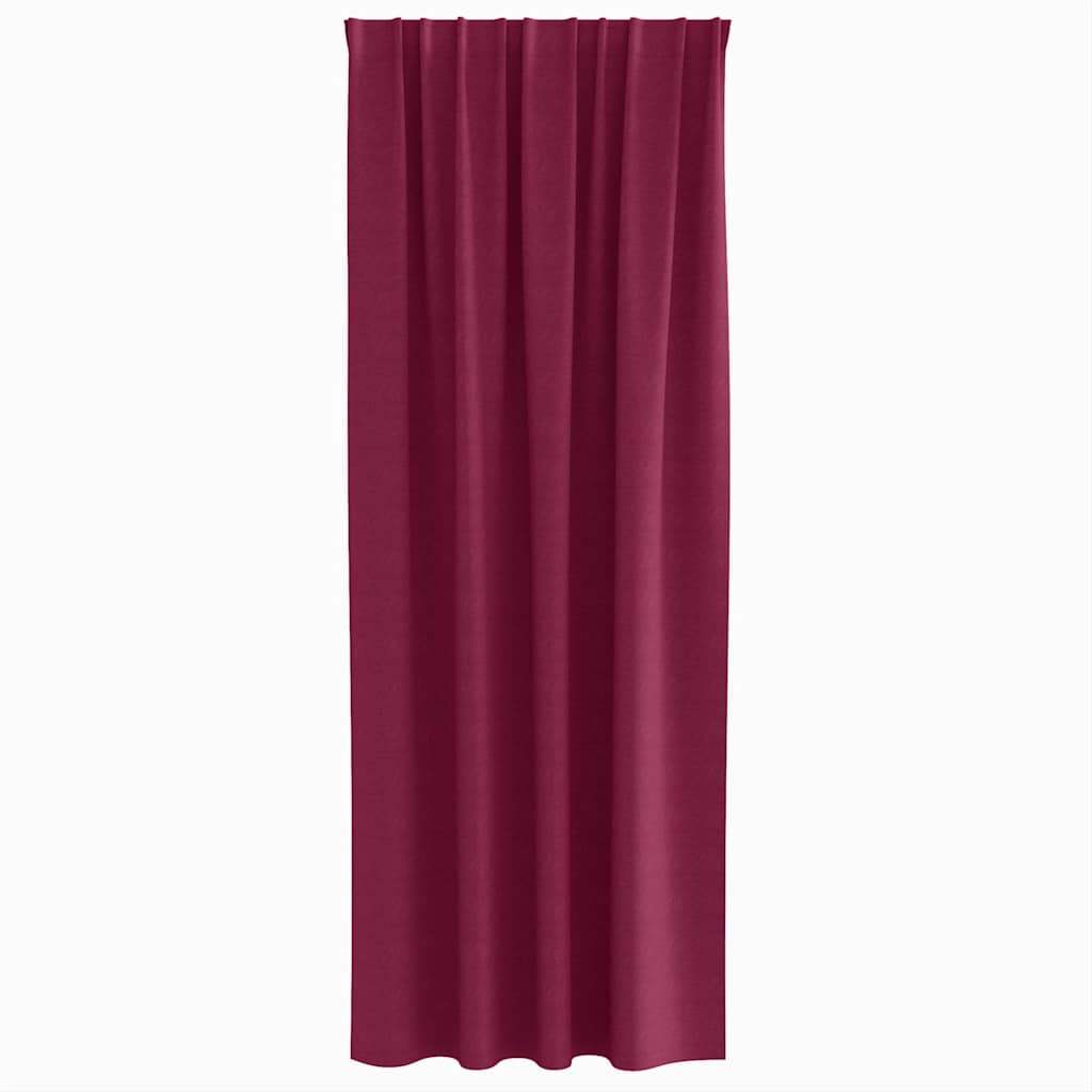 Blackout Curtains with Curtains Wine Red Polyester