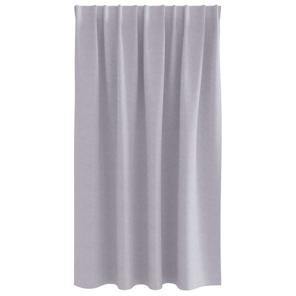 Blackout Curtains with Curtains Metal Grey Polyester