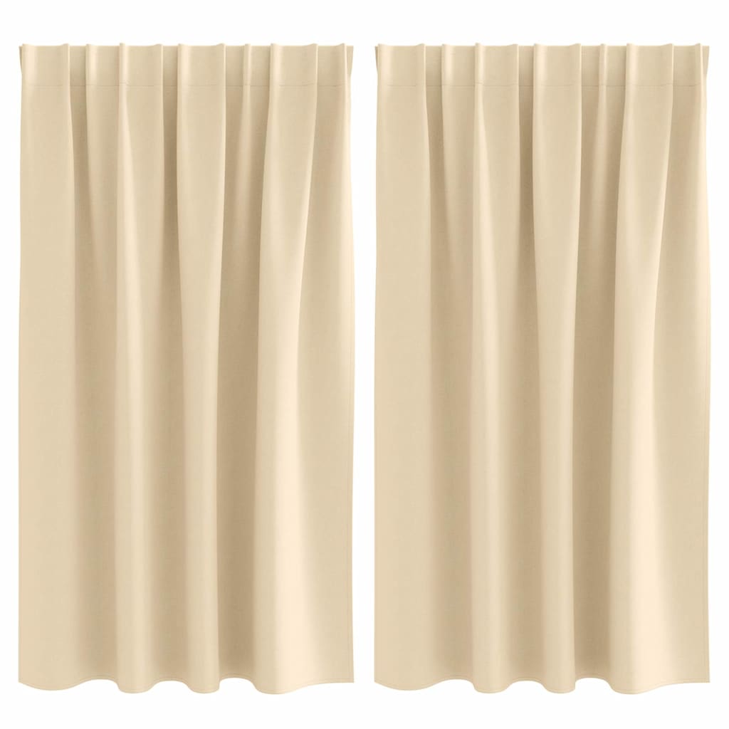 Blackout Curtains with Curtains Cream Polyester