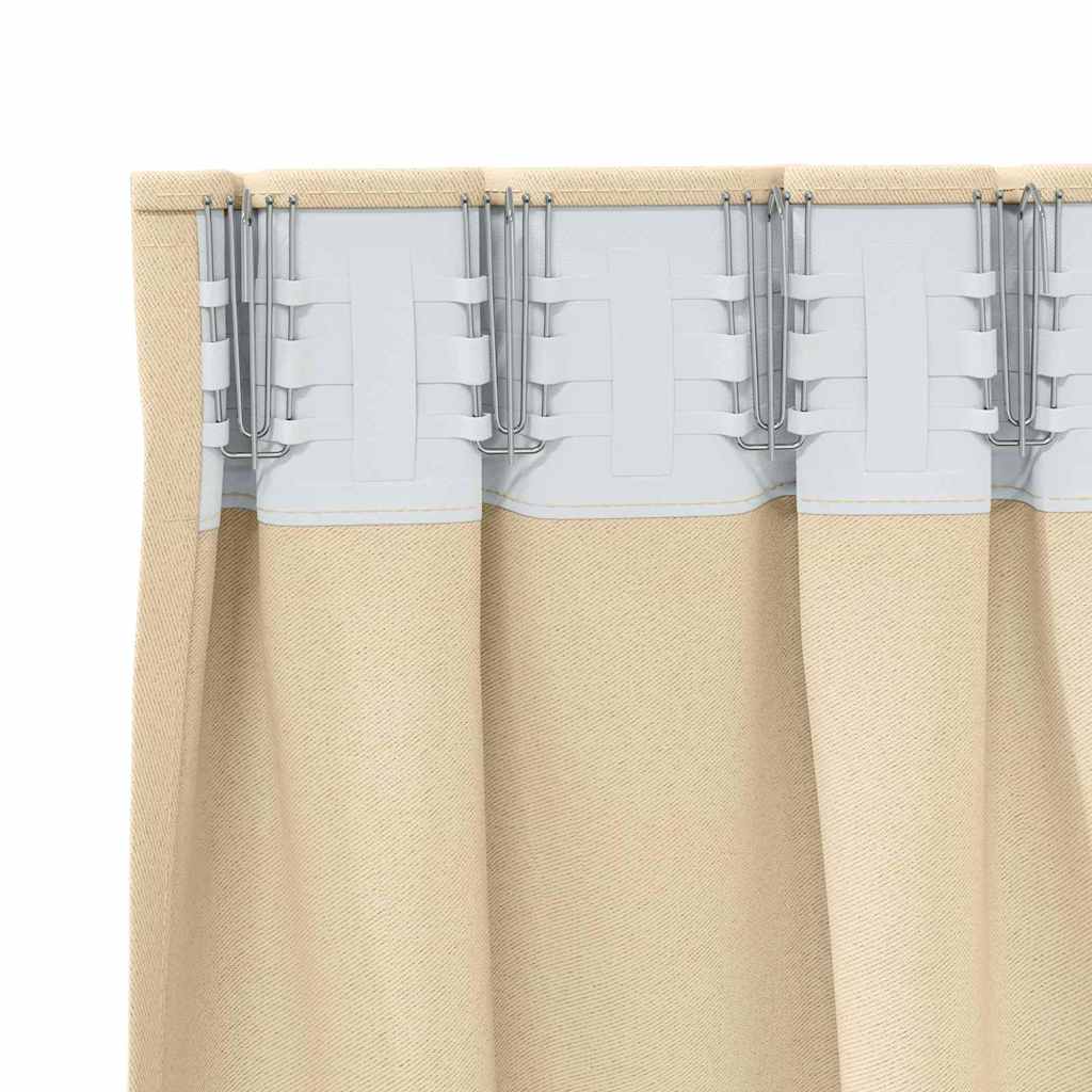 Blackout Curtains with Curtains Cream Polyester