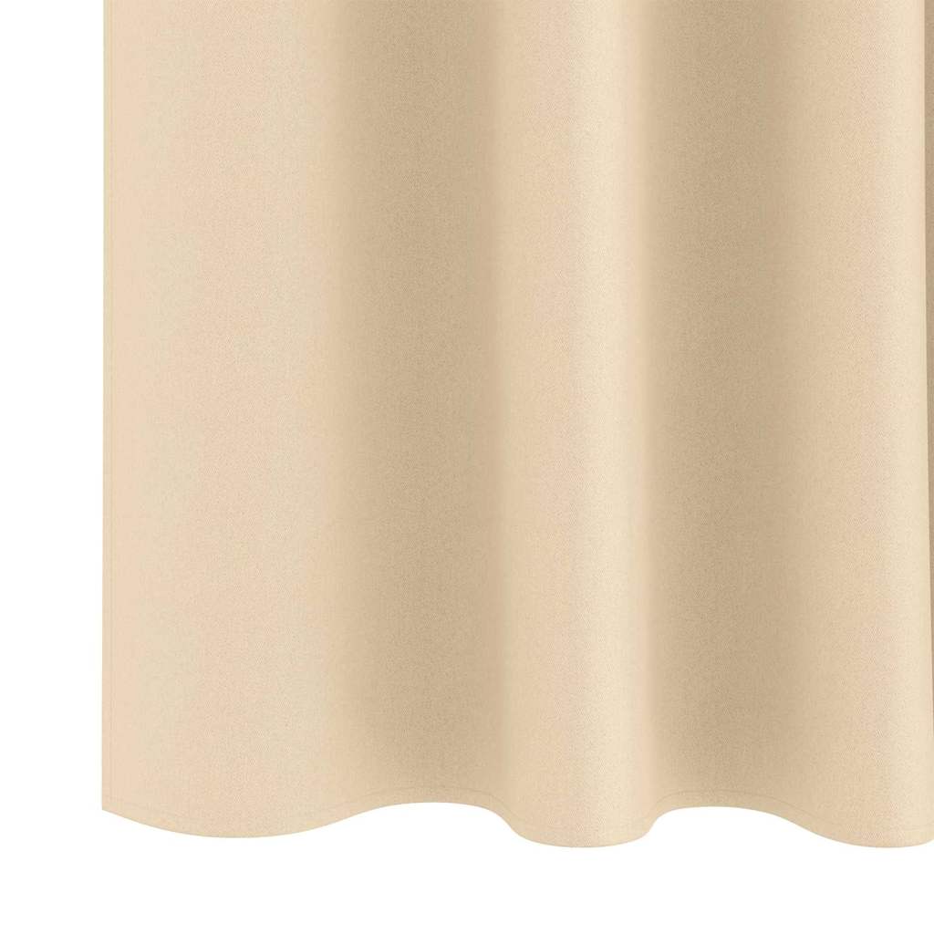 Blackout Curtains with Curtains Cream Polyester