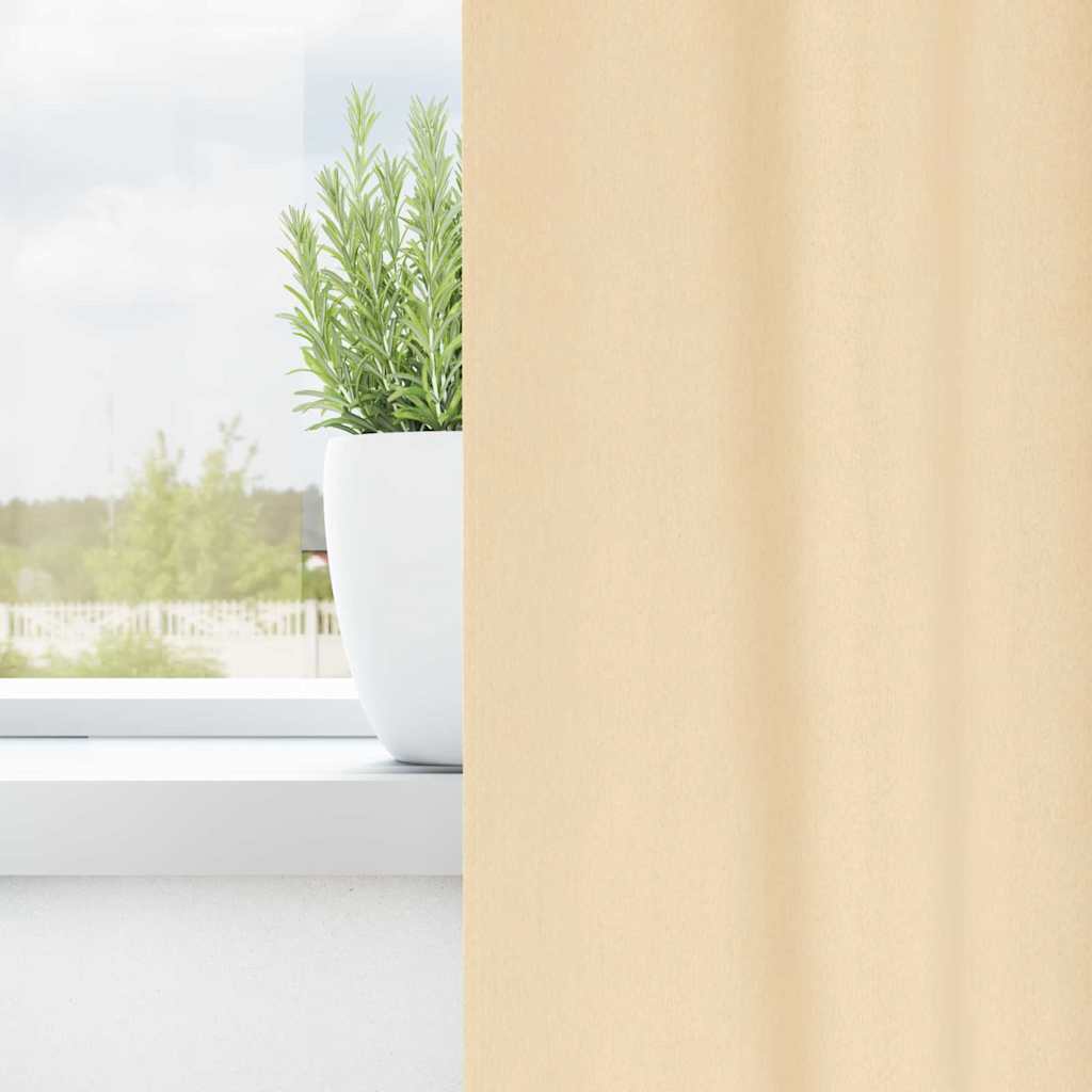 Blackout Curtains with Curtains Cream Polyester