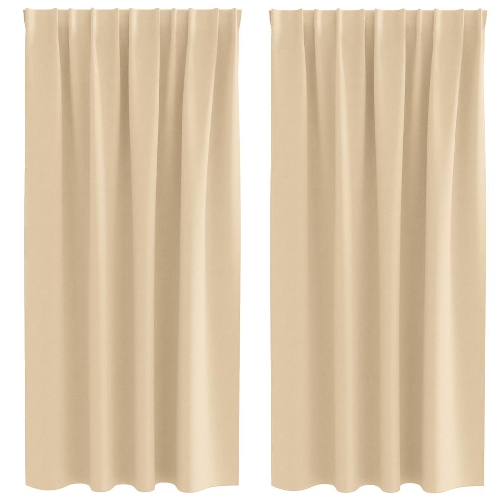 Blackout Curtains with Curtains Cream Polyester