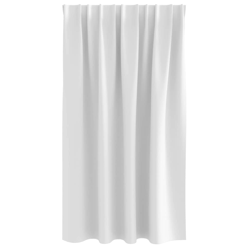 Blackout Curtains with Curtains Bright White Polyester