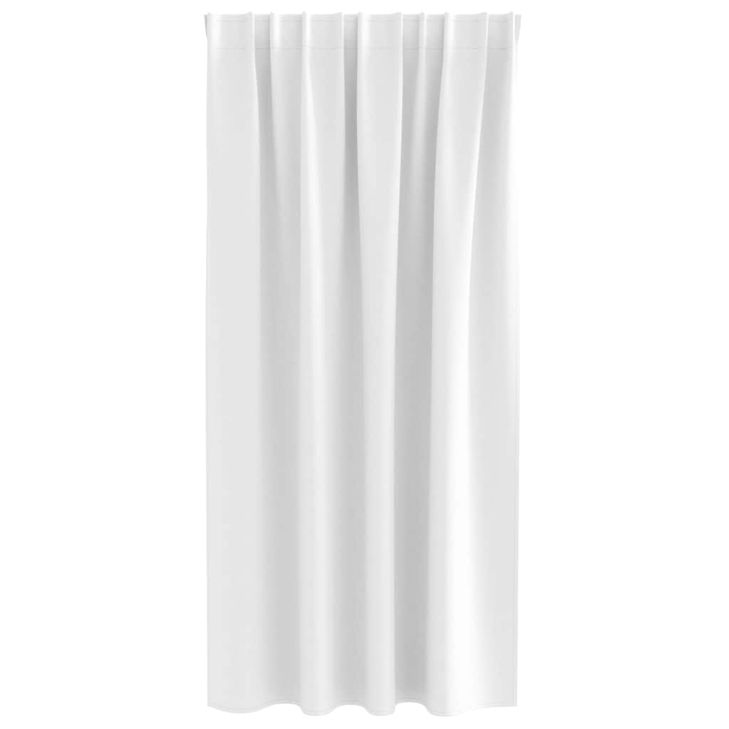 Blackout Curtains with Curtains Bright White Polyester