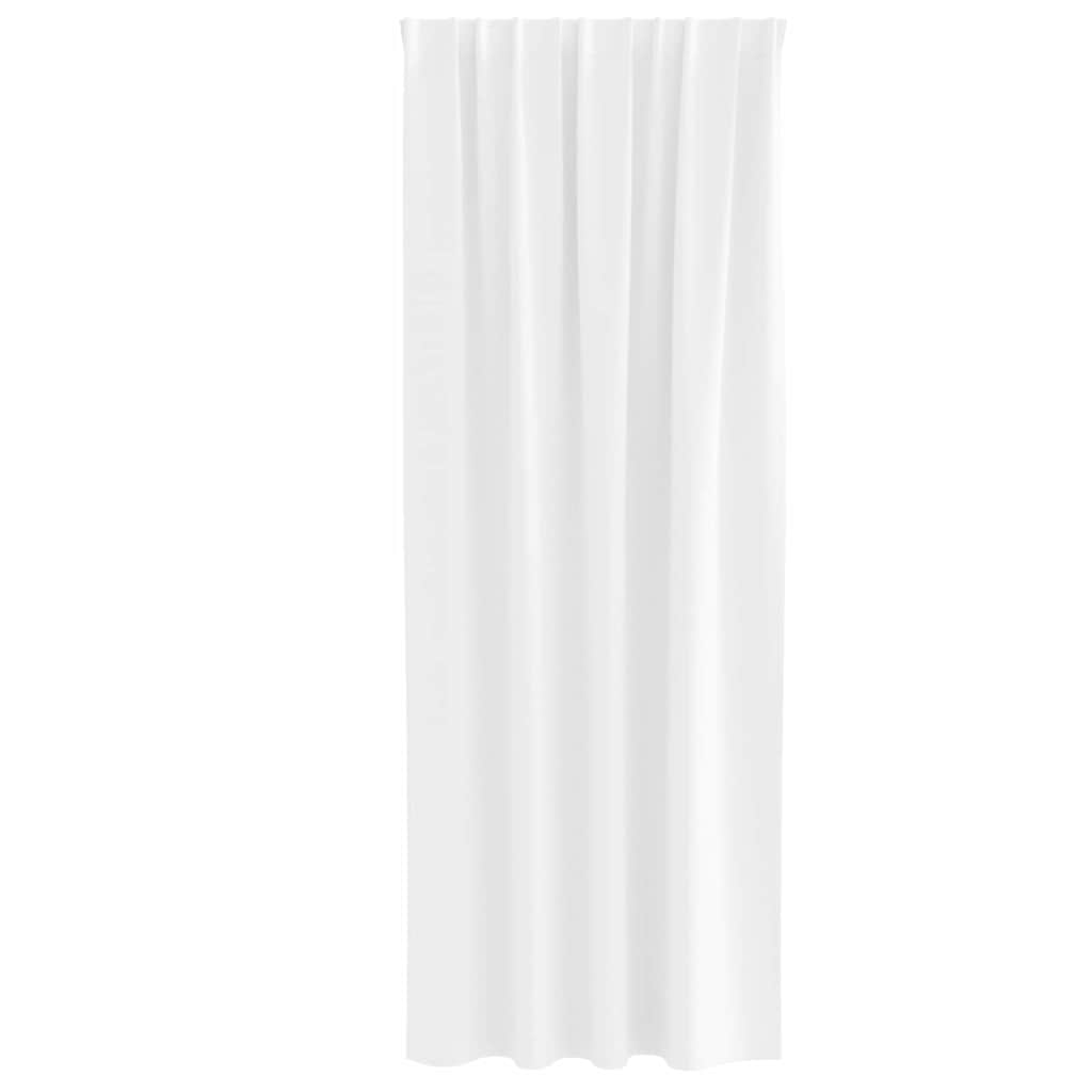 Blackout Curtains with Curtains Pure White Polyester