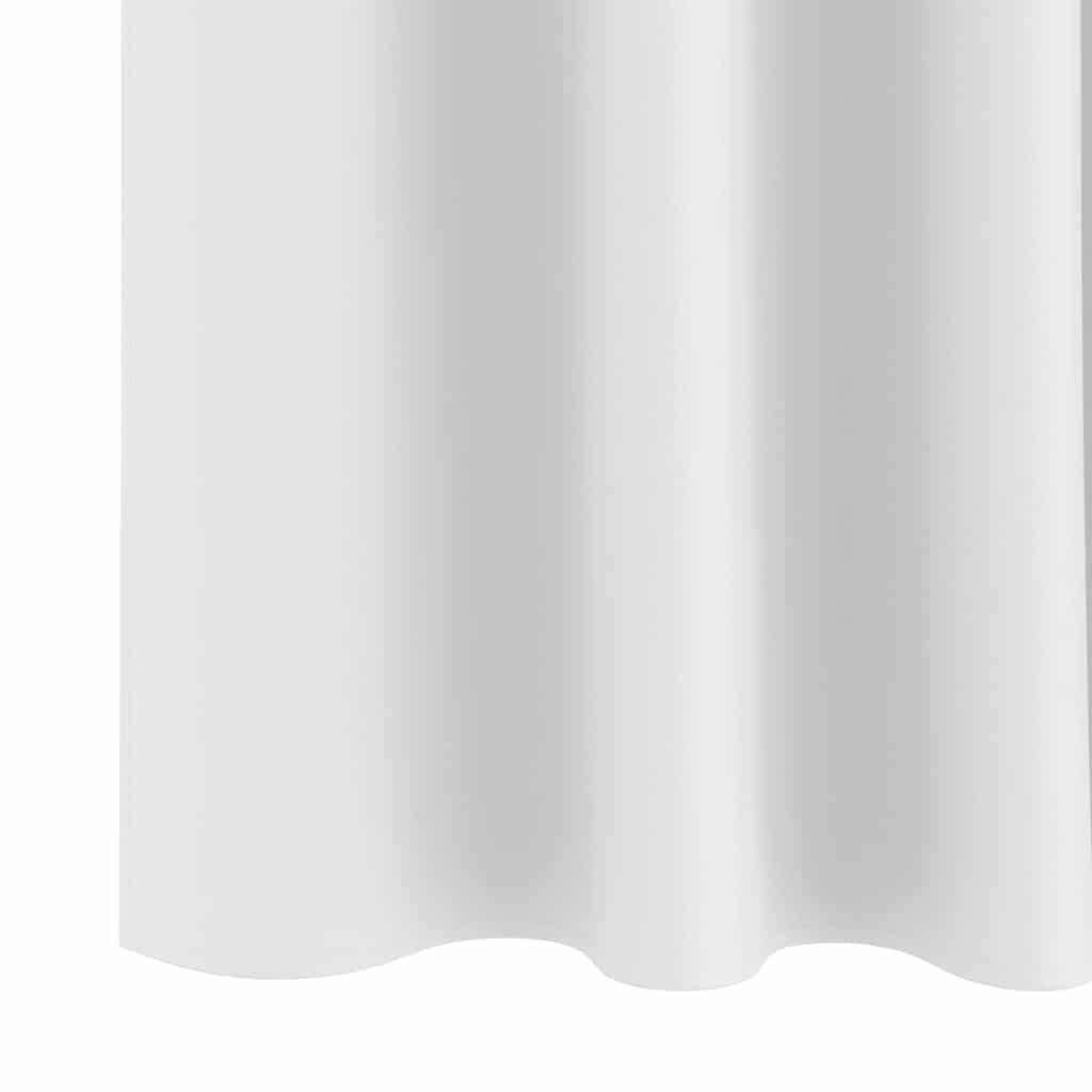 Blackout Curtains with Curtains Bright White Polyester