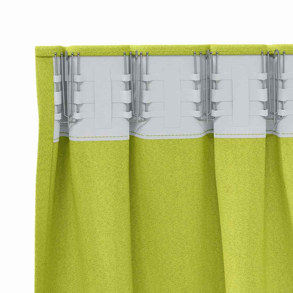 Blackout Curtains with Curtains Green Polyester