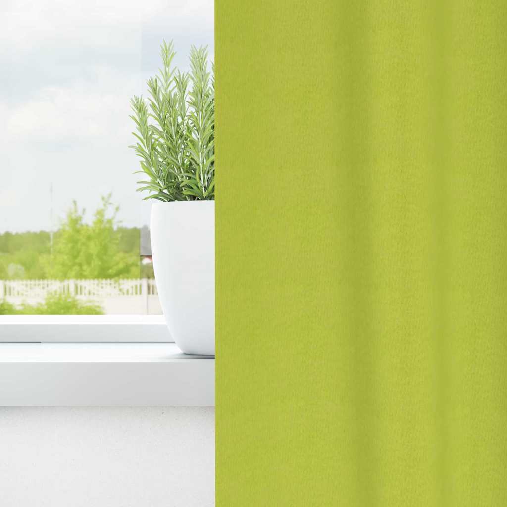 Blackout Curtains with Curtains Green Polyester