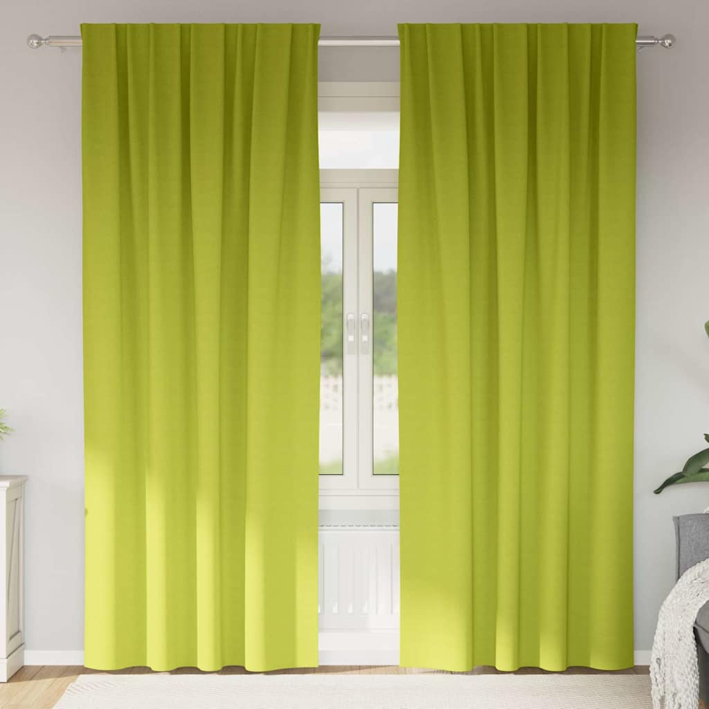 Blackout Curtains with Curtains Green Polyester