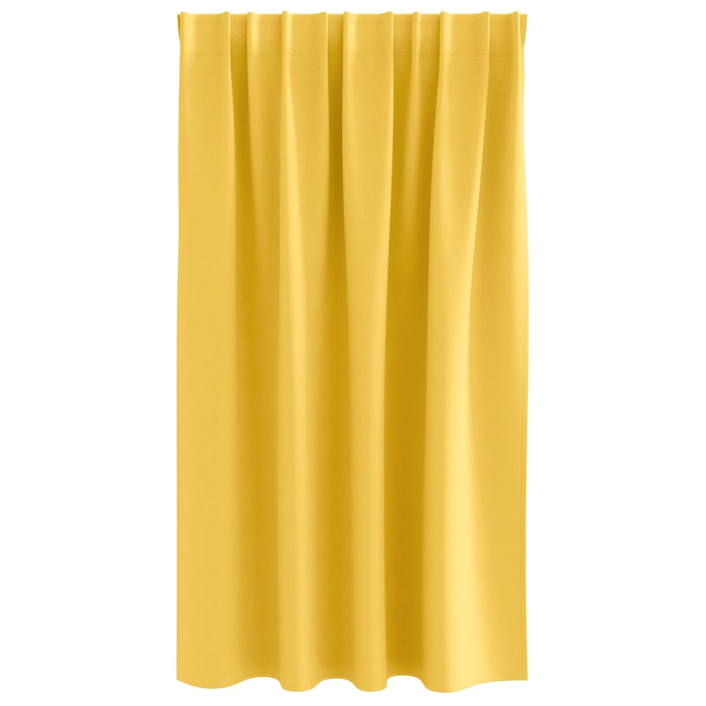Blackout Curtains with Curtains Mustard Yellow Polyester