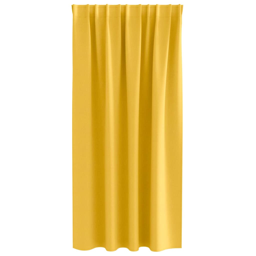 Blackout Curtains with Curtains Mustard Yellow Polyester