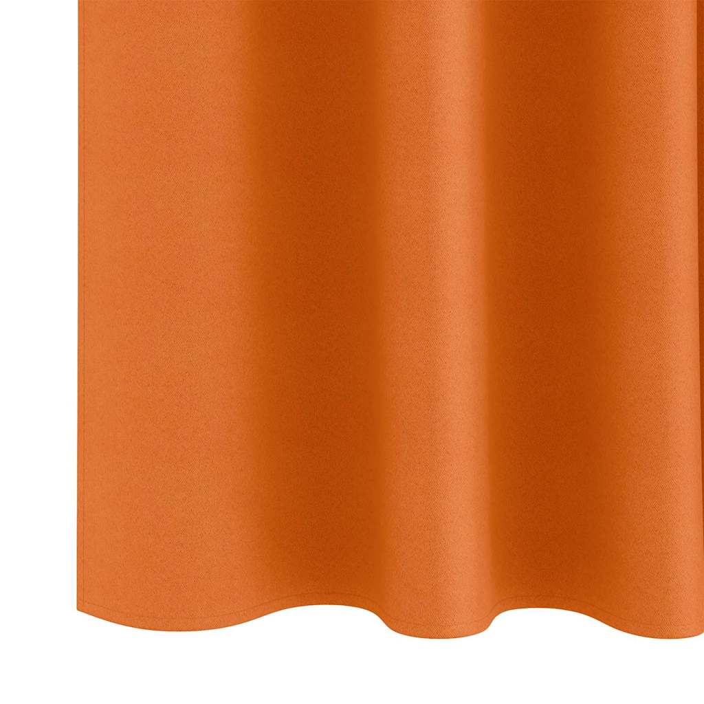 Blackout Curtains with Curtains Orange Polyester