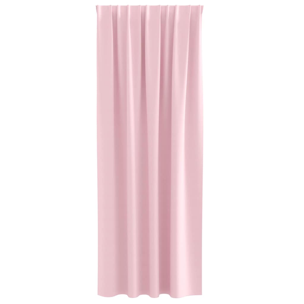 Blackout Curtains with Curtains Baby Pink Polyester