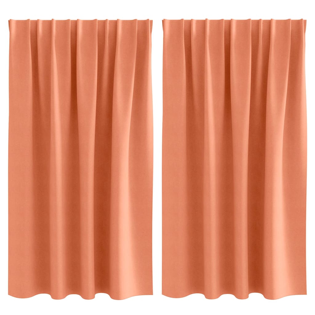 Blackout Curtains with Curtains Terracotta Polyester